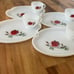 Vintage Federal Glass Rosecrest Tea Set