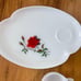 Vintage Federal Glass Rosecrest Tea Set