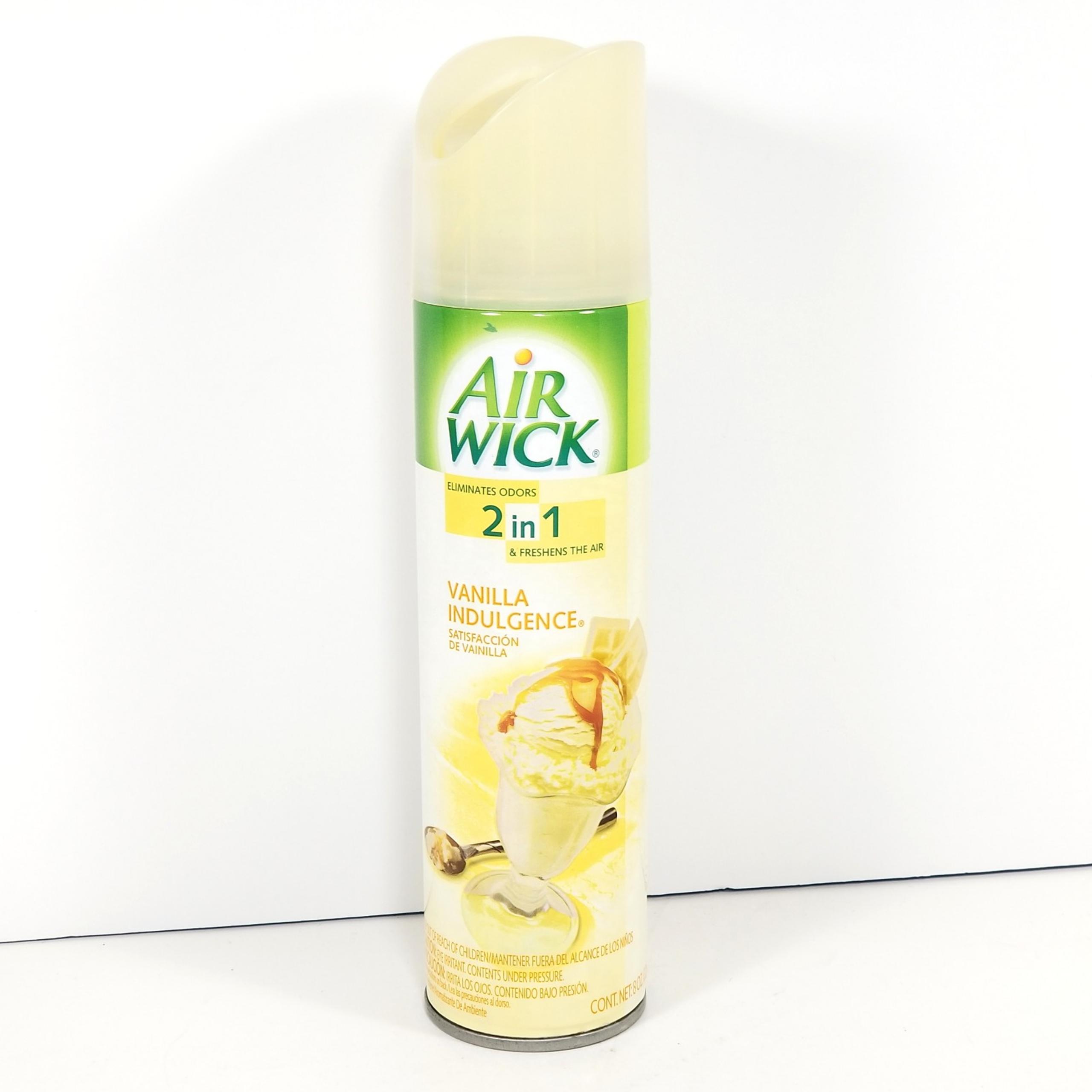 Air Wick 2 in 1 VANILLA INDULGENCE Air Freshener Spray RARE Vtg 2005