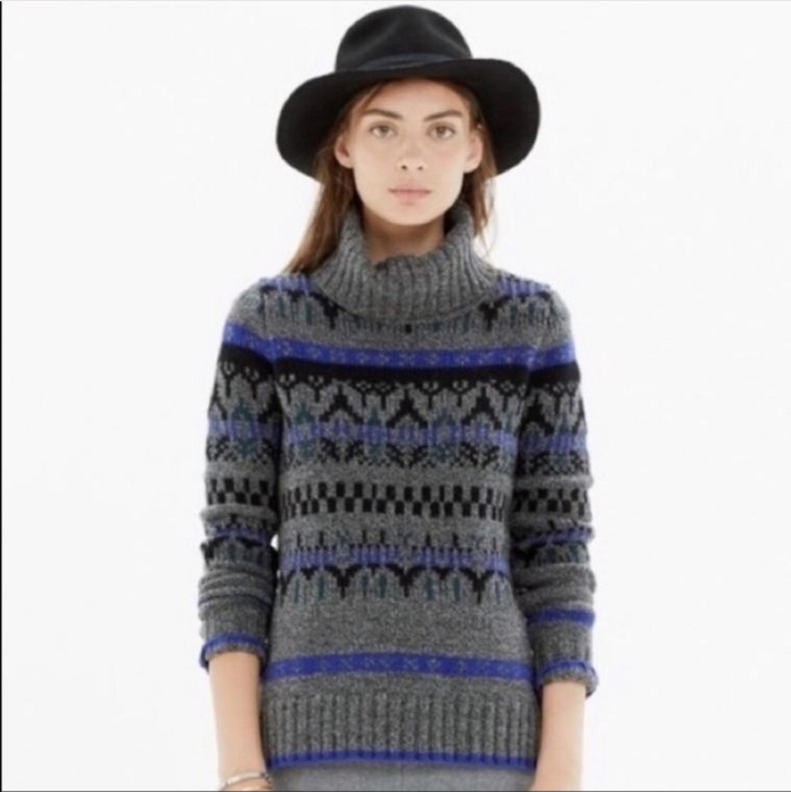 Madewell Wool Iceblock Turtleneck Sweate