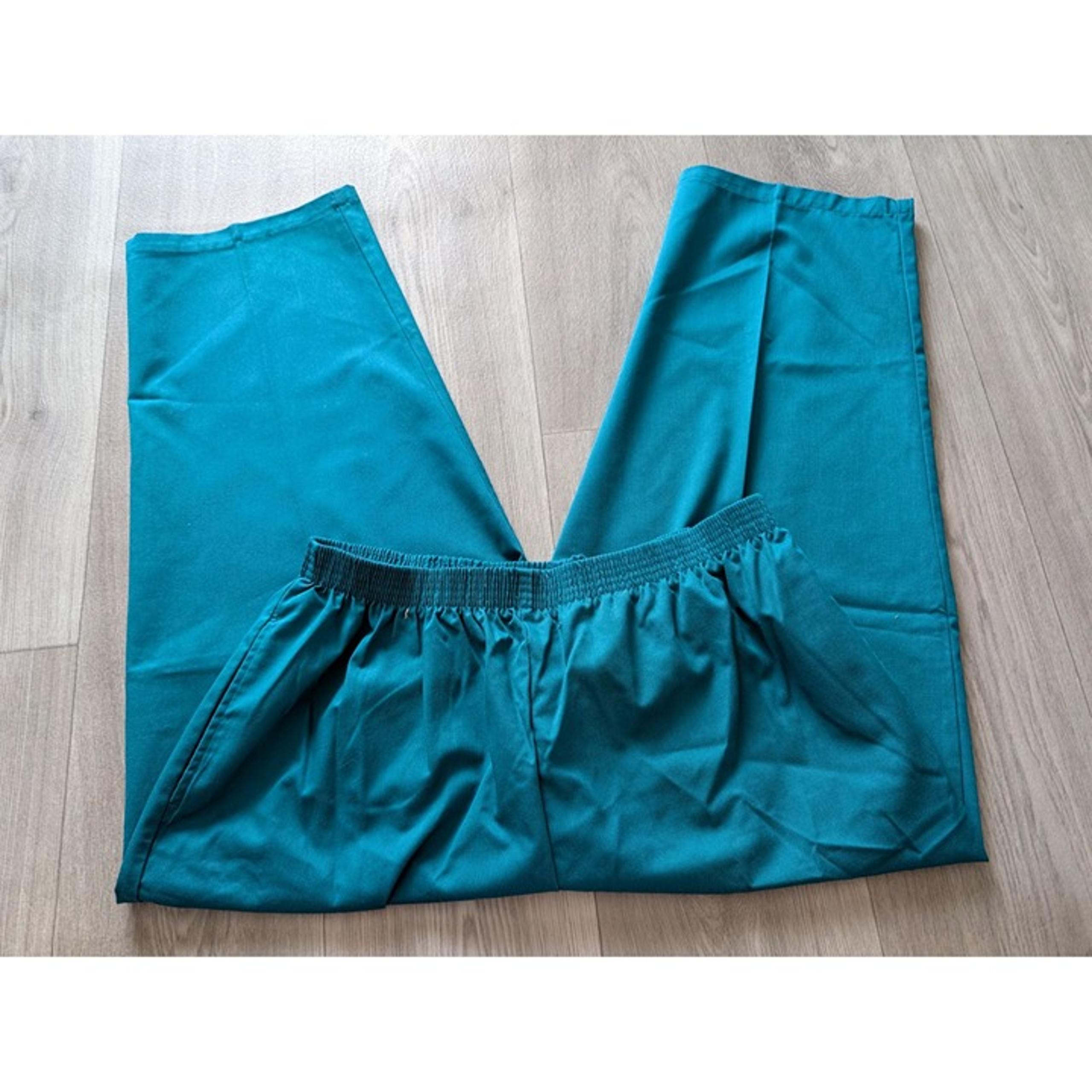 Dickies Teal Elastic Waist Cotton Work Pants Size 24w USA