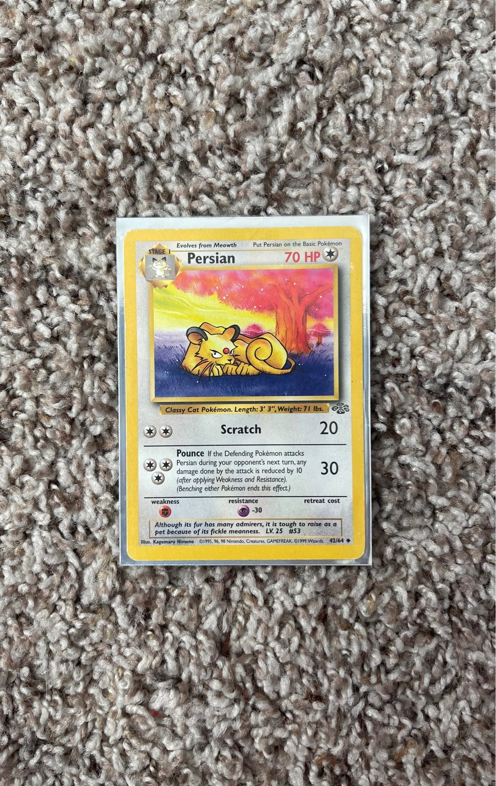 Rare Persian Pokemon Card