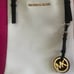 Michael Kors Jet Set Travel Center Stripe Saffiano Leather Medium Tote Bag