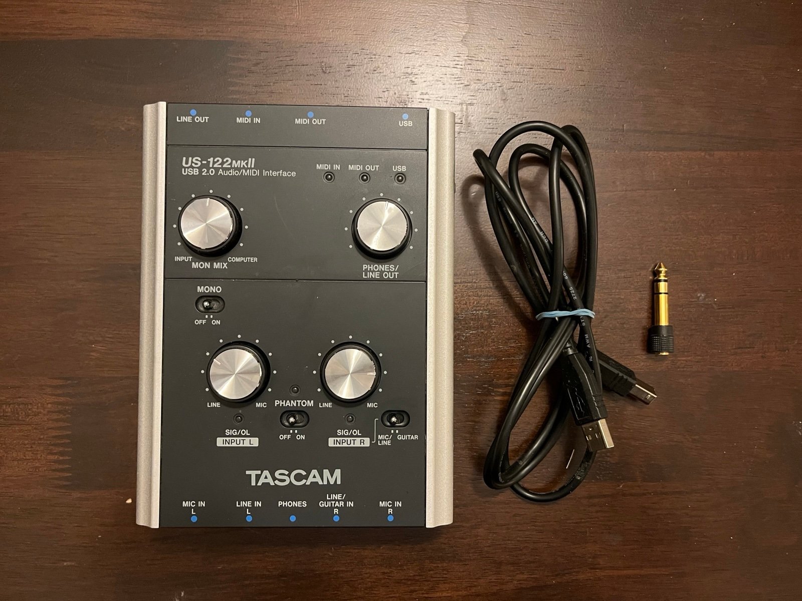 Tascam US122MKII USB Audio/Midi Interface [free shipping]
