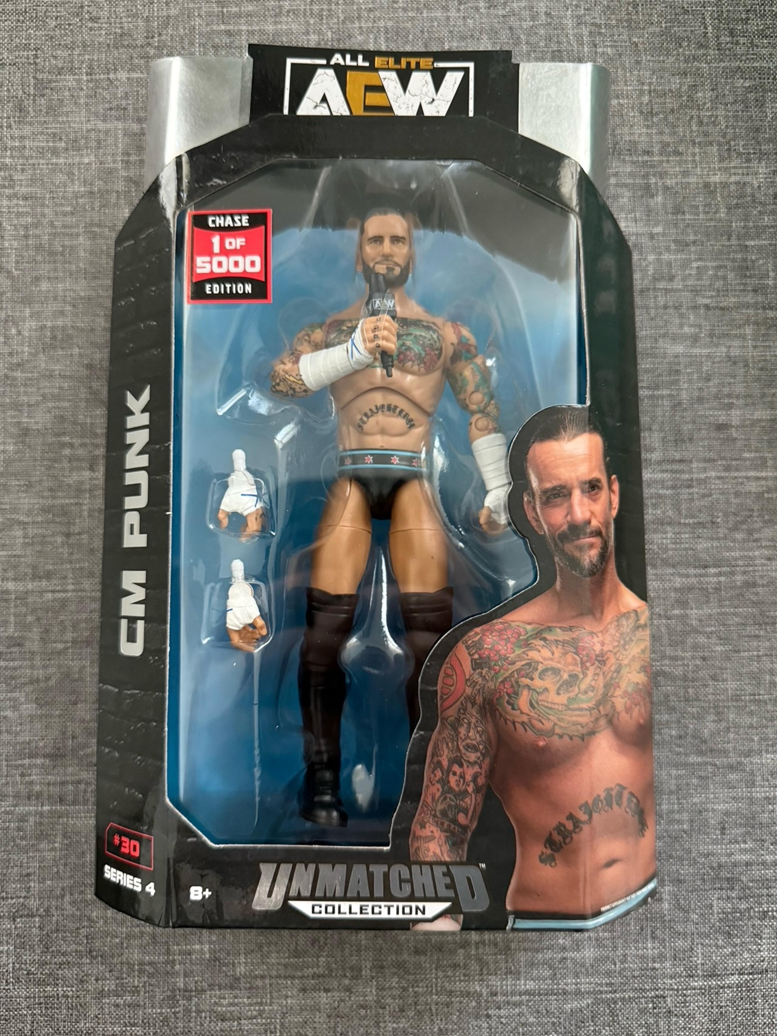 AEW Jazwares Unmatched 4 CM Punk Chase Action Figure 1/5000
