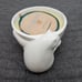 Cozy Blanket Ceramic Polar Bear Scented Candle - NIB