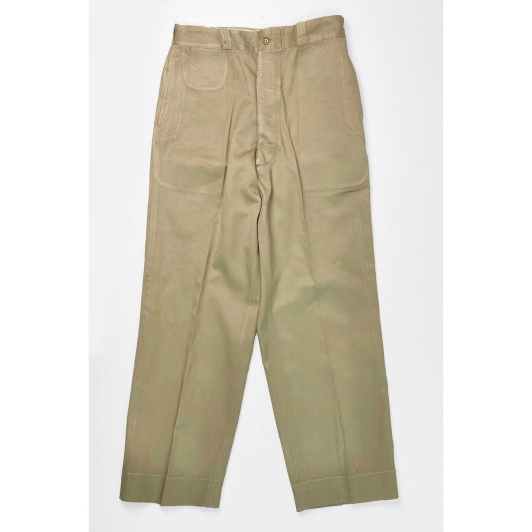 50's US ARMY Chino Trousers / 34×33 ②