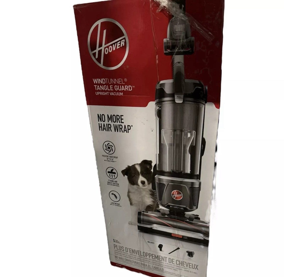 Hoover WindTunnel Tangle Guard Bagless Upright Vacuum Cleaner, UH77110