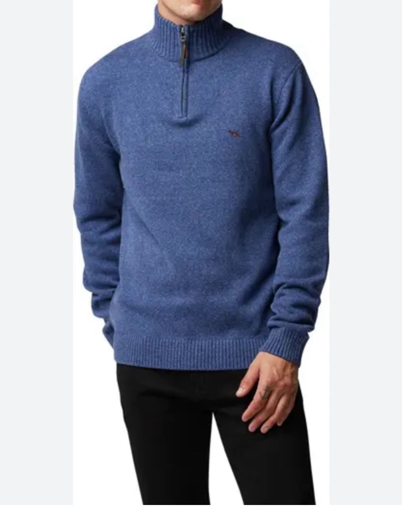 Rodd & Gunn Quiet Luxury Men's Merrick Bay Quarter Zip Sweater Size Medium