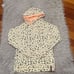 Kind heart fiere mind white, gray and orange cotton stretch sweatshirt