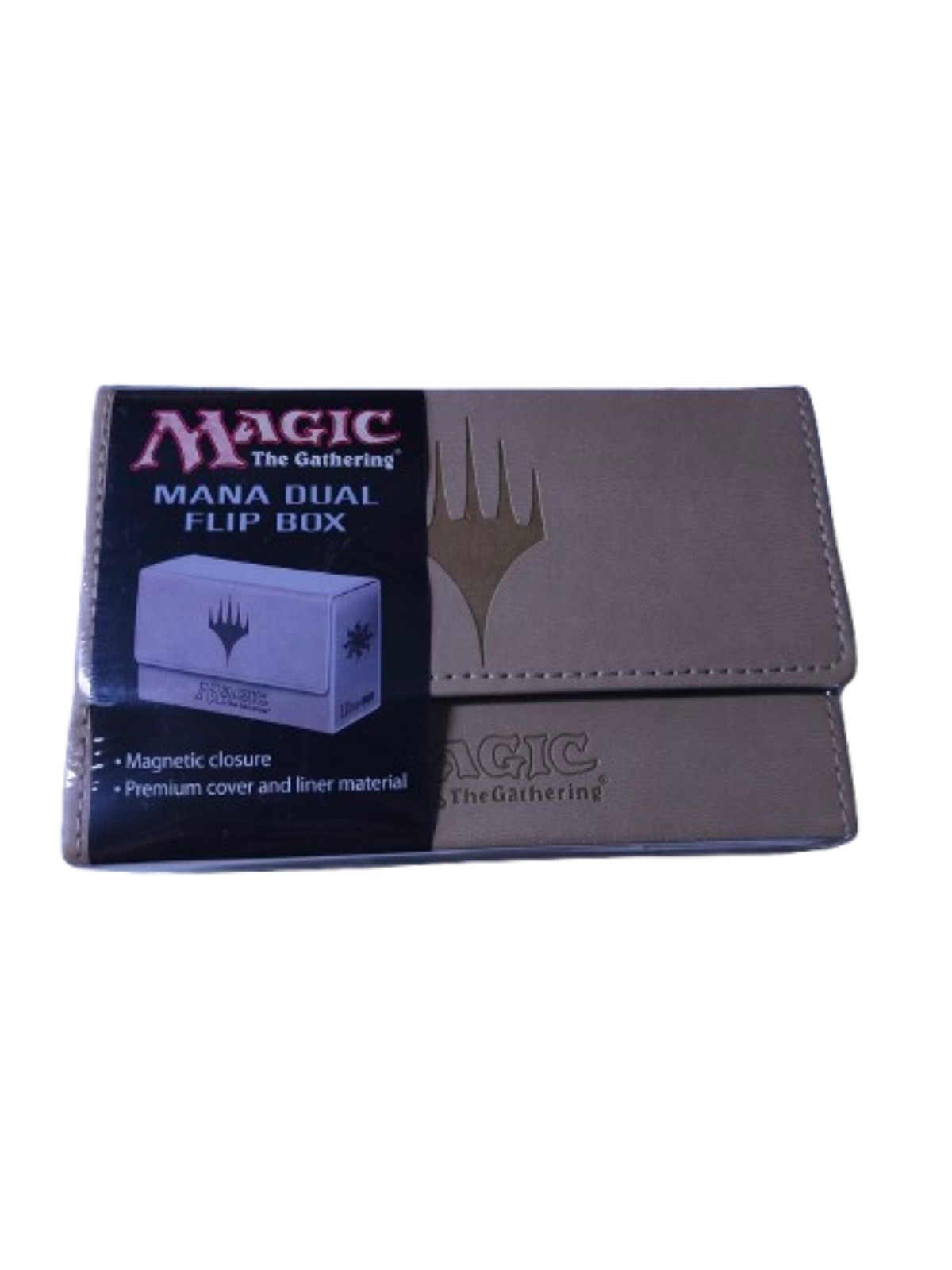 Ultra Pro Magic The Gathering White Mana Leather Flip Box Dual Card Holder 2014