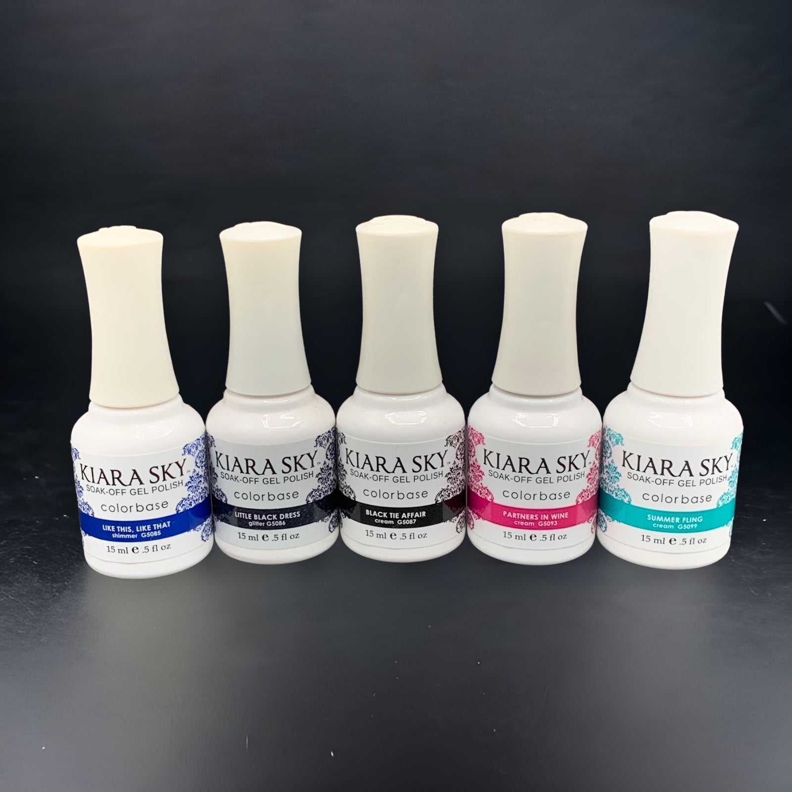 Kiara Sky Gel Polish Bundle G5085, G5086, G5087, G5093 and G5099 Set #15
