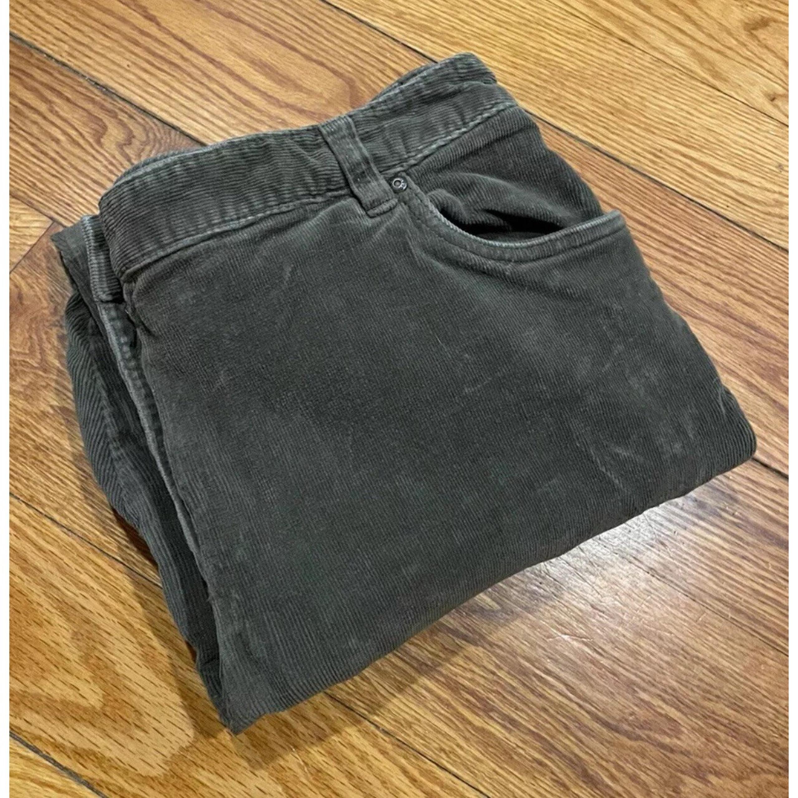 Woolrich Jeans Womens 12 Olive Straight Leg Corduroy Stretch Outdoor Casual 1030