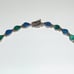 Vintage Sterling Silver Lapis Lazuli & Malachite Hinged Teardrop Necklace