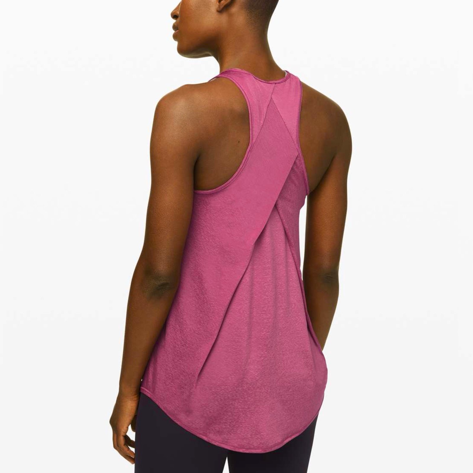 Lululemon Essential Tank Sz 10 *Pleated In Moss Rose