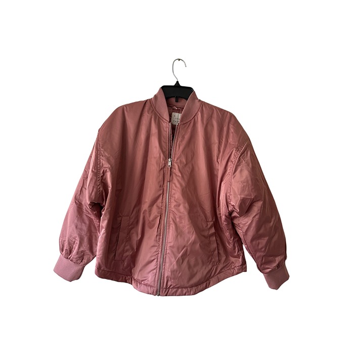 A New Day Women's Bomber Jacket - Dusty Rose, Berry Pink Mauve Quilted Size S