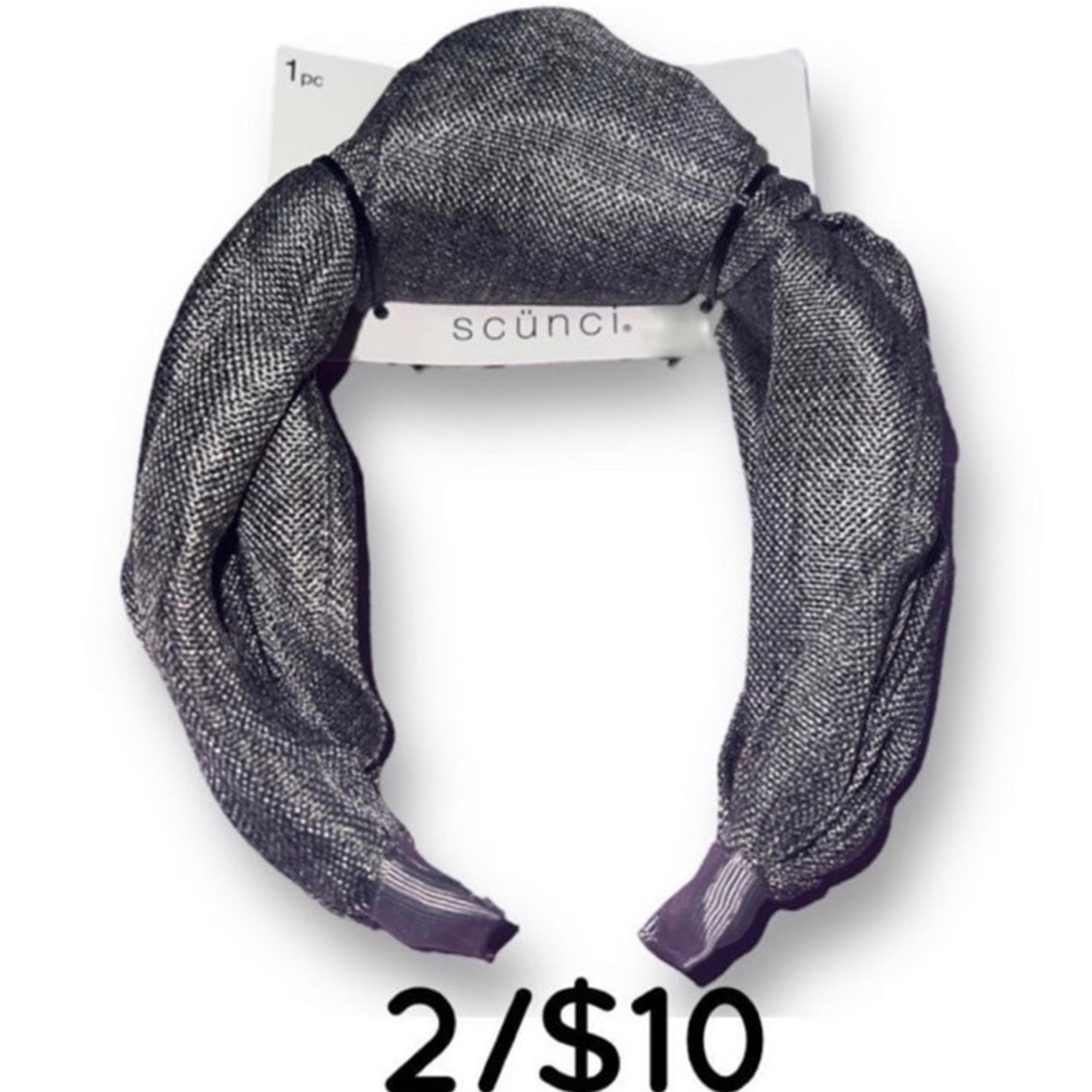 Scunci Gray Top Knot Headband, 2/$10