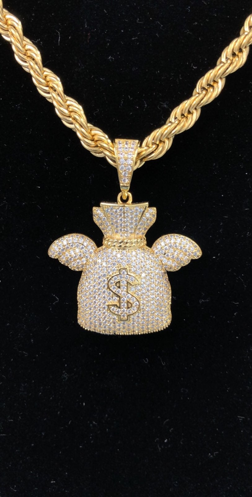 14k Gold Filled Money Bag Necklace Chain