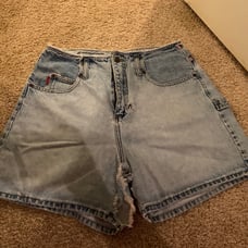 Vintage LEI High Rise Distressed Shorts