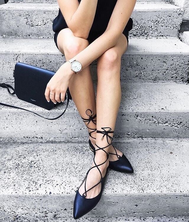 Aquazzura Christy Embroidered Flats Aquazzura Christy Lace Up Flats