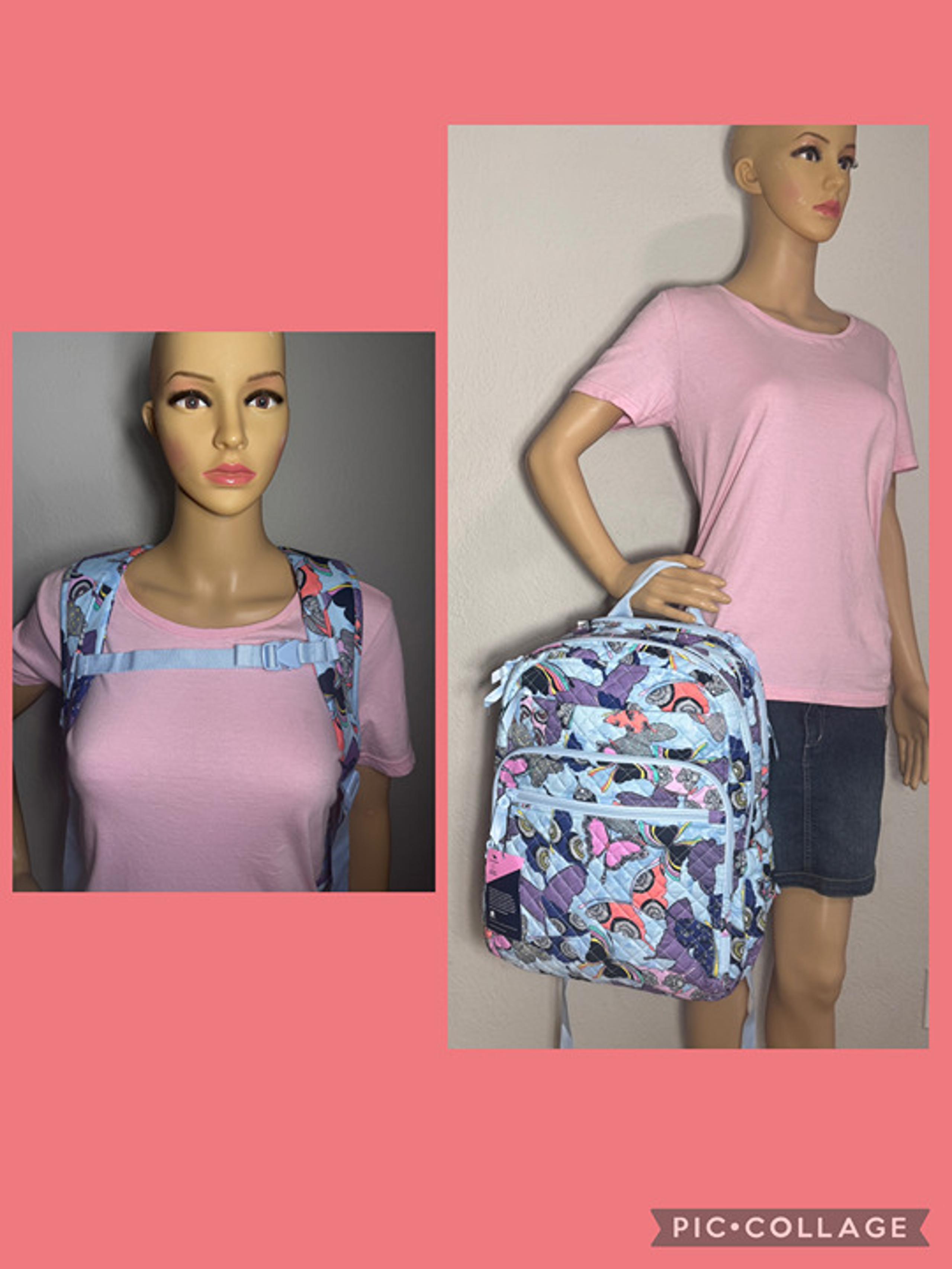 Vera Bradley XL Campus Backpack in Butterfly By NWT