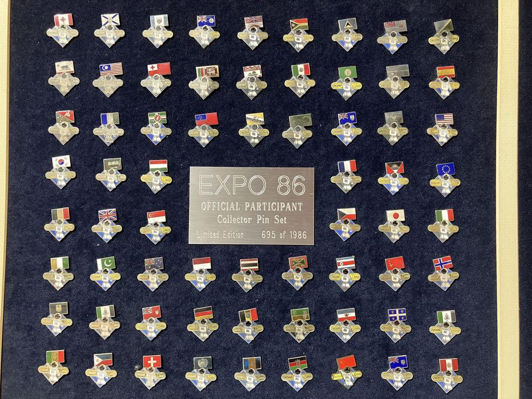 EXPO 86 - 66 Countries Pin Badges Pins