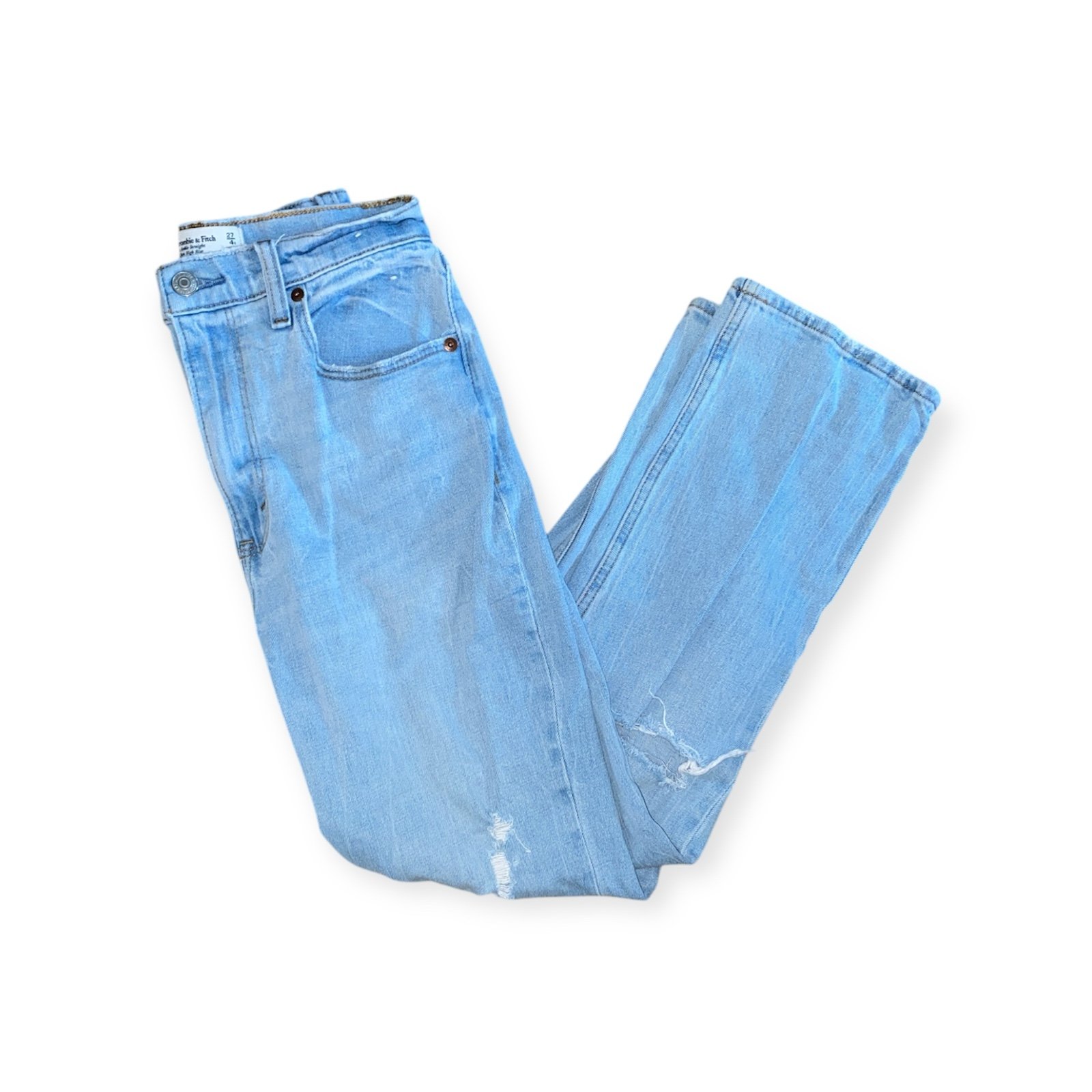 Abercrombie and Fitch The Ankle Straight Ultra High Rise size 4R