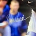 Jorge Posada Squatting New York Yankees 8x10 Autographed Photo JSA Certified