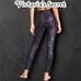 HTF Victoria’s Secret Purple Metallic leopard print Super Soft Leggings