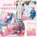 NEW Wooden Shower Party Crate Closet, Shower Party Basket with Handle