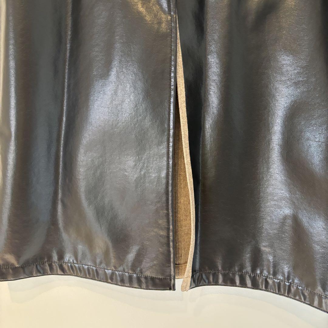 AURALEE Wool Cashmere Laminate Skirt
