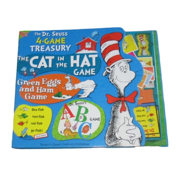 Dr. Seuss 4-game Treasury Cat in Hat Green Eggs ABC One Fish