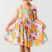 Little Sleepies Beachy Blooms Puff Sleeve Smocked Dress 3T NWT