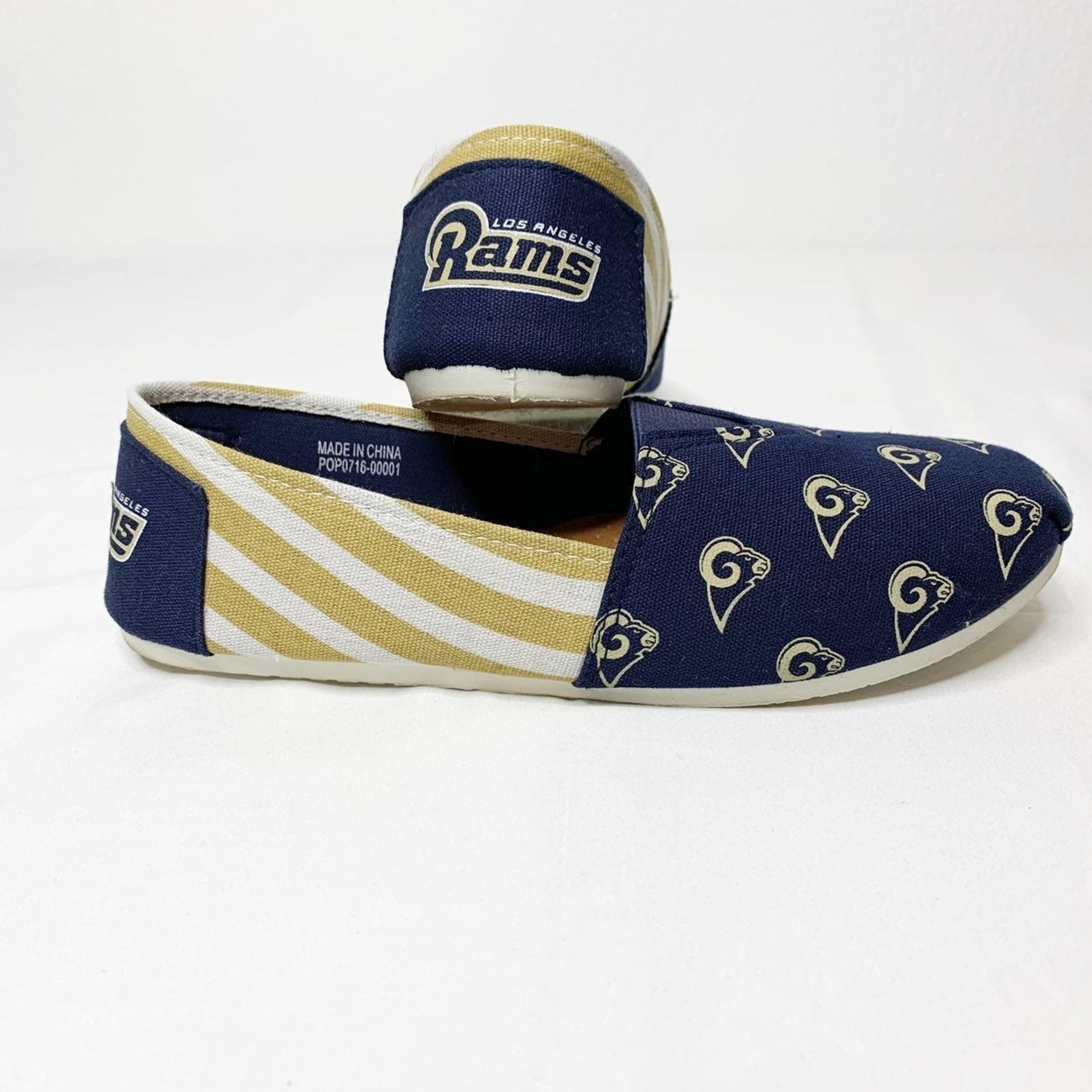 Los Angeles Rams Canvas Slip On Shoes