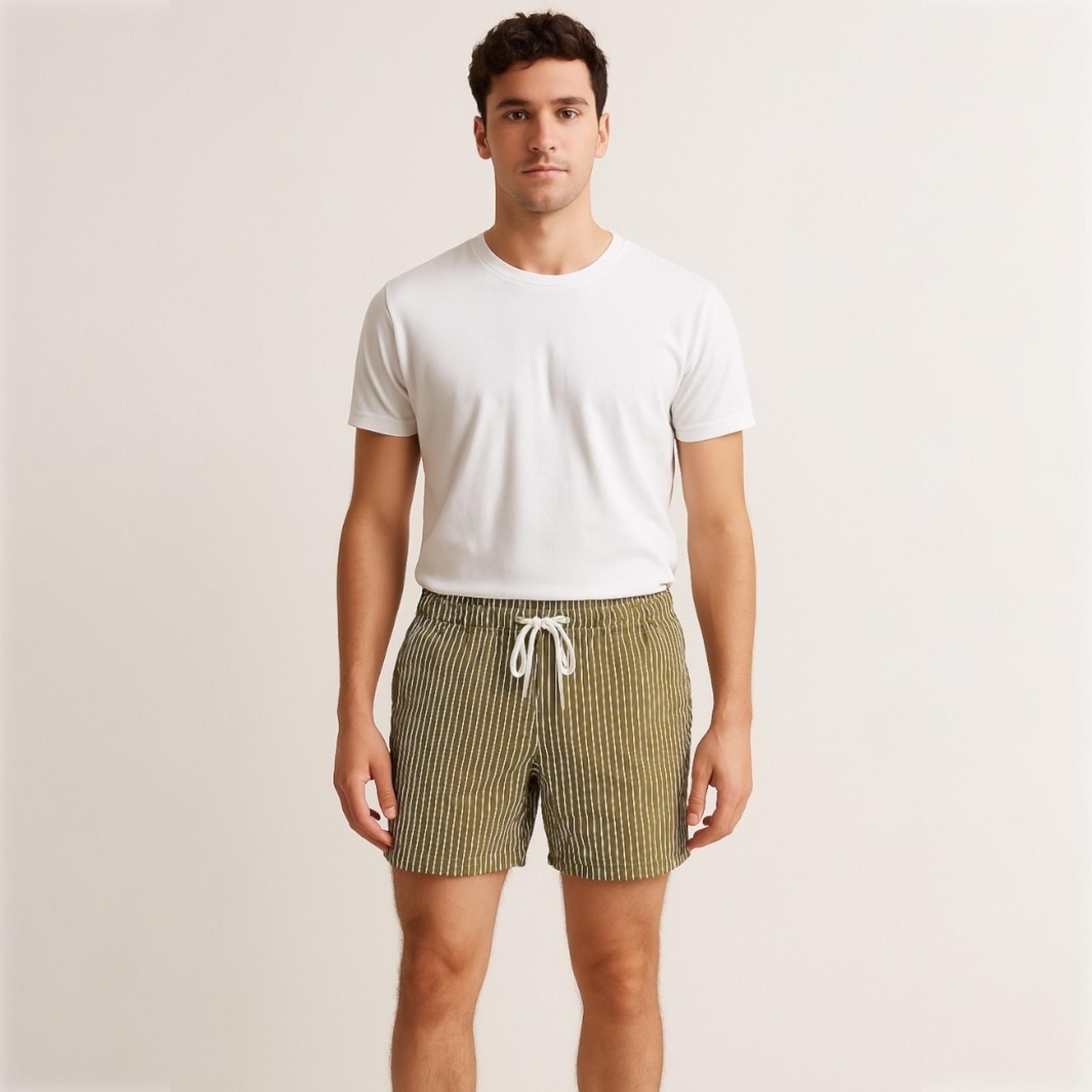 Impact Men’s 5” Inseam Striped Sweat Shorts | Gym & Lounge Shorts Small
