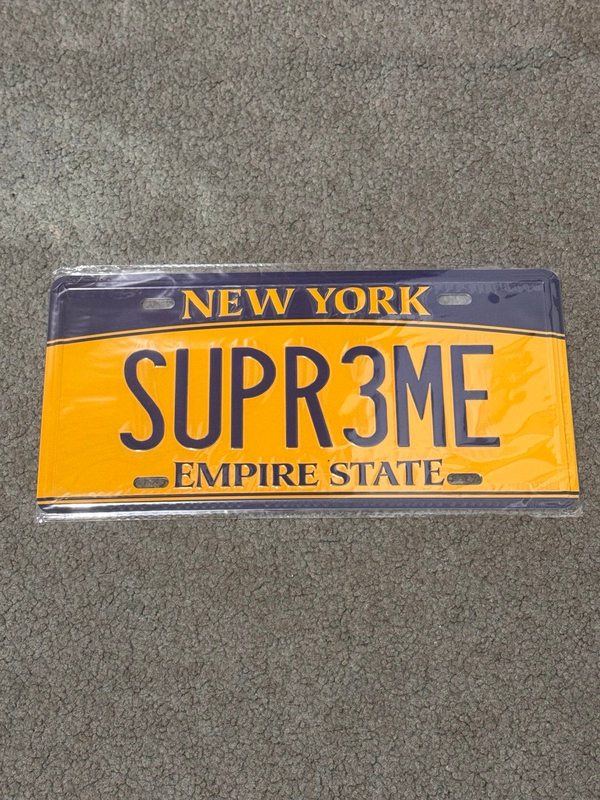 Supreme License Plate