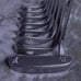 RH PING EYE 2 Green Dot Iron Set Very Rare EZ-LITE Shafts & a PING EYE 52 Putter