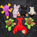 Lot of (7) Beanie Babies 4th Generation Tush / 4th Generation Hang 1993