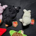 Lot of (7) Beanie Babies 4th Generation Tush / 4th Generation Hang 1993
