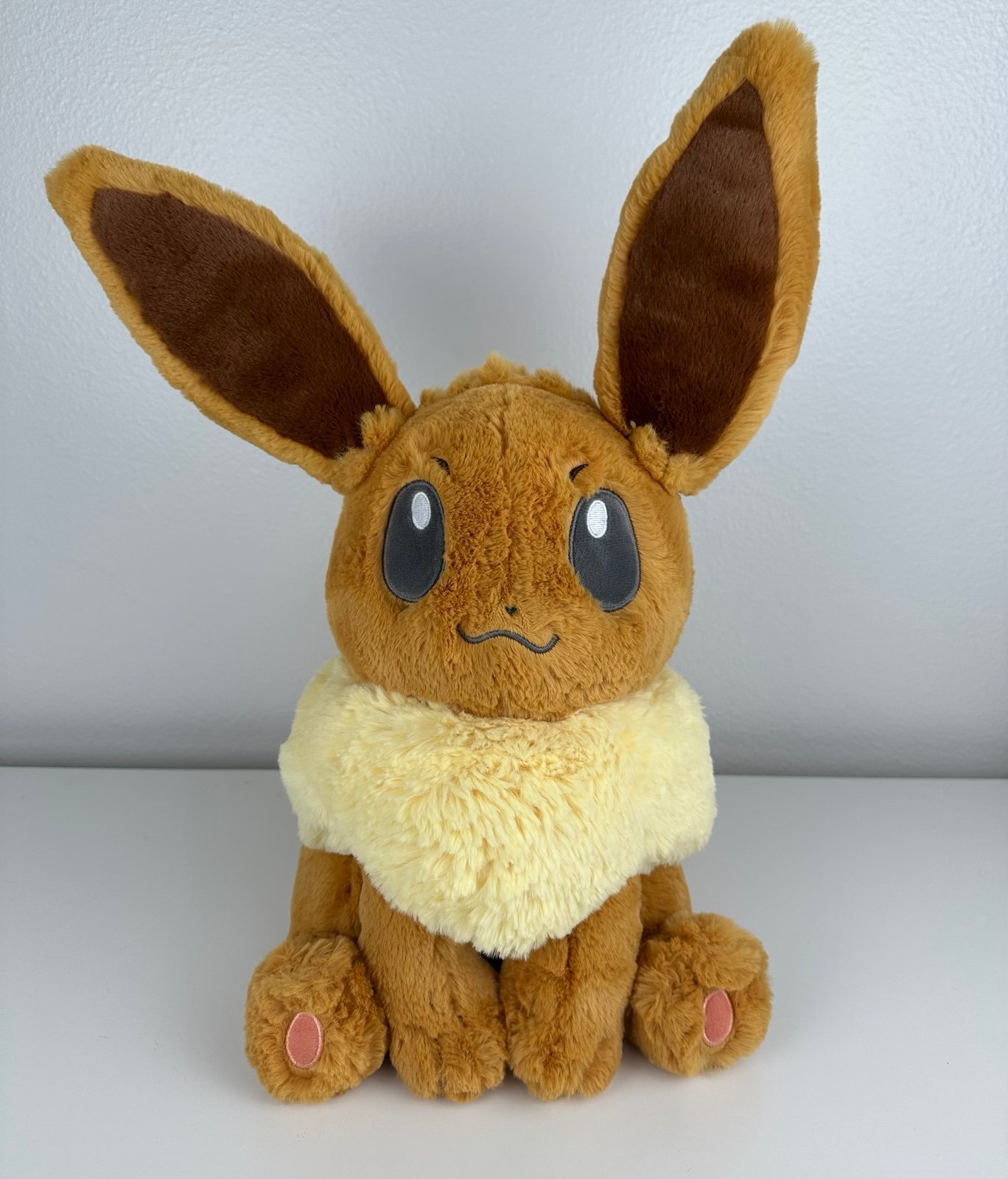 Pokemon Center Original Eevee Fluffy Hugging Comfy Friends Plush 15 US SELLER