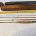 Four Section, Six and one half foot split bamboo fly rod