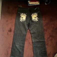 Black Wax Denimn Jeans Size 40x34
