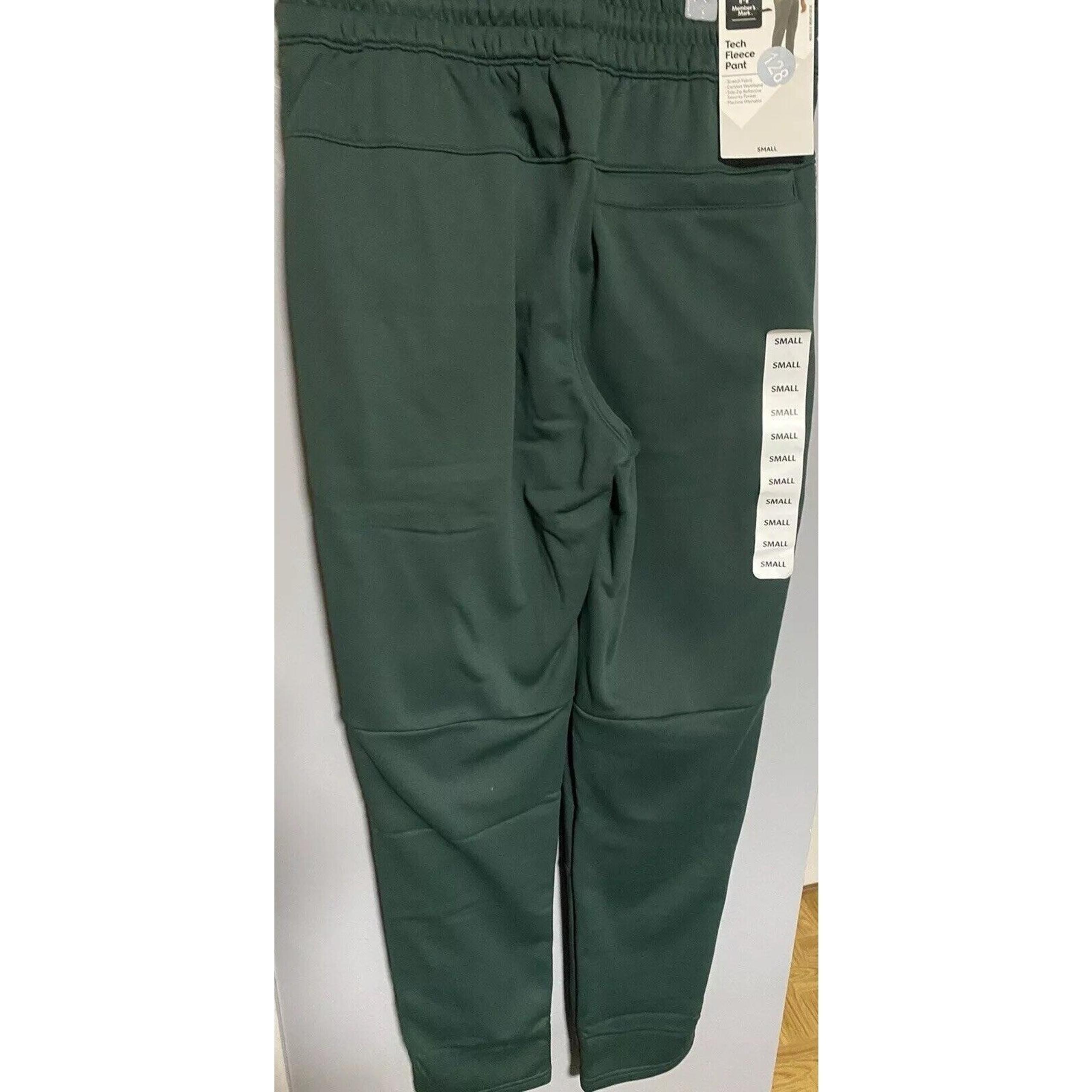 Member's Mark Men's Tech Fleece Pant NEW Green Size Small