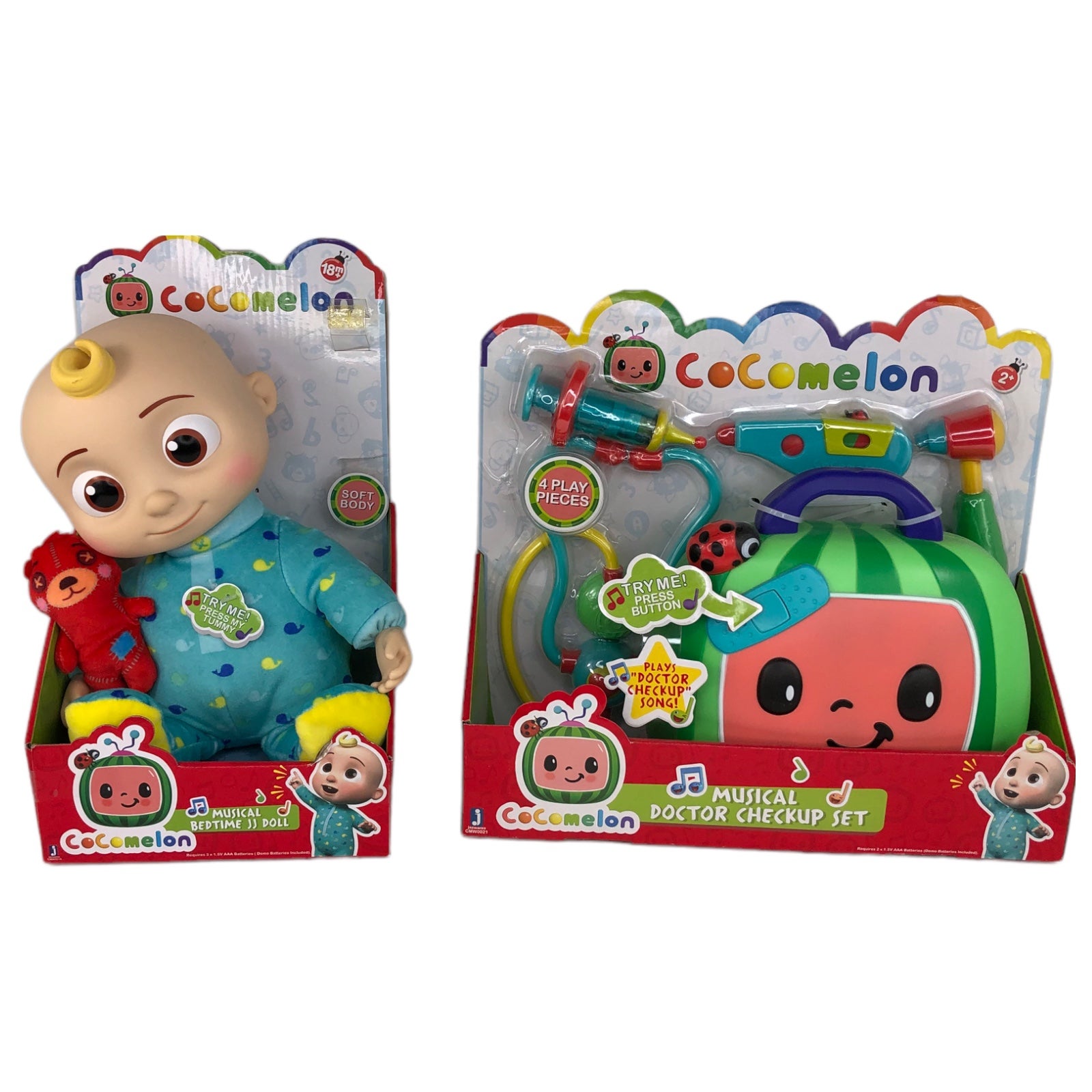 NEW Cocomelon Musical Bedtime JJ Doll & Doctor Kit