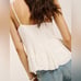 REFORMATION | NWT Sundra Peplum Camisole Strappy Cami Top - Gossamer Ivory - 6