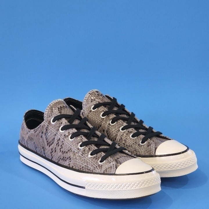 Snakeskin converse low best sale