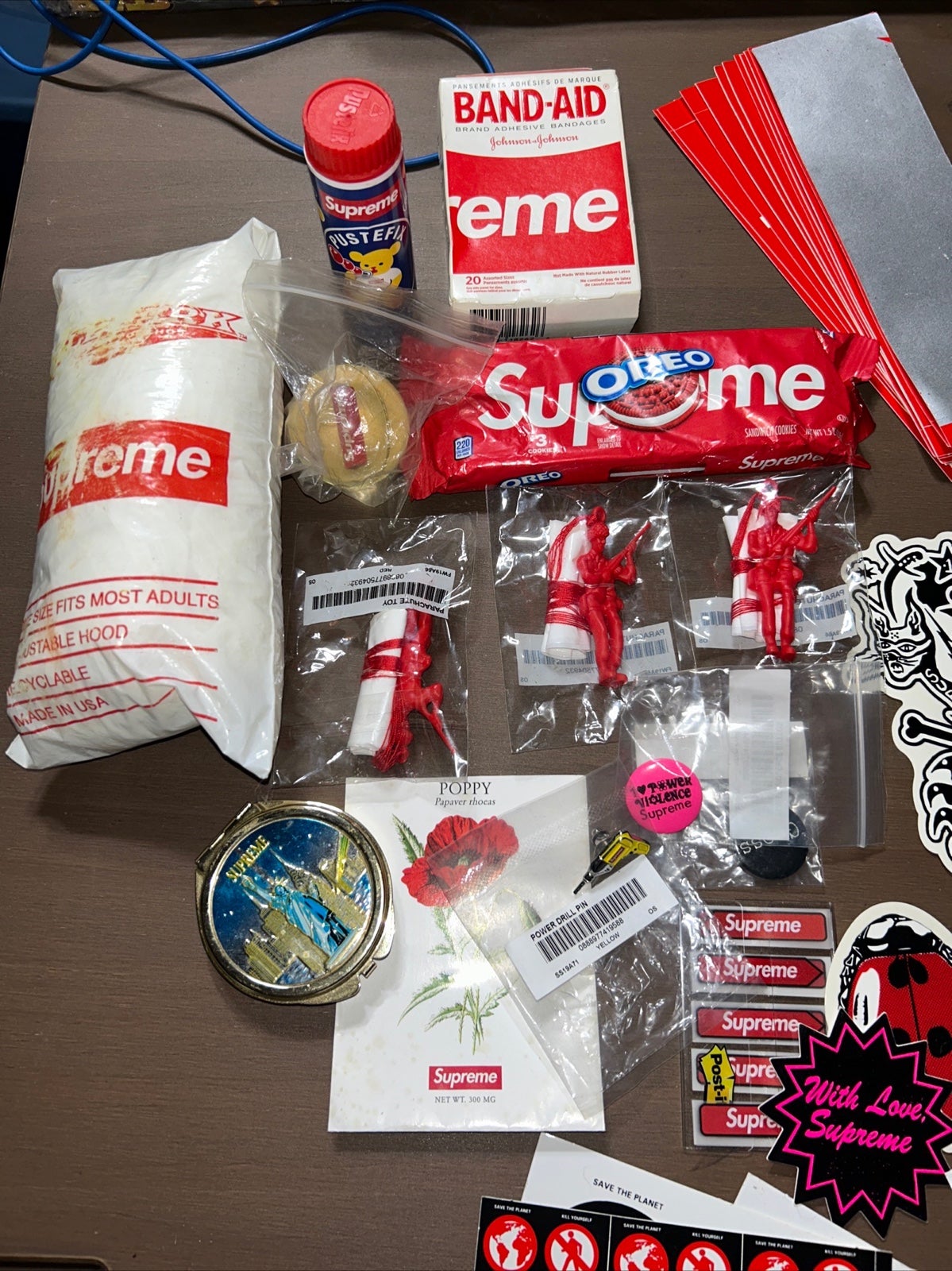 Supreme authentic stickers and store accessories 50+
