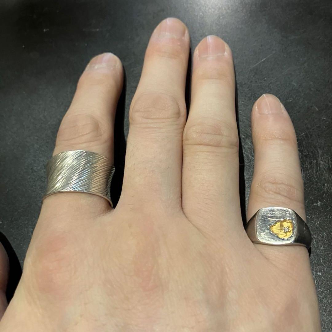 SILVER925 REVERSE KOMARU RING/Silver/Ring