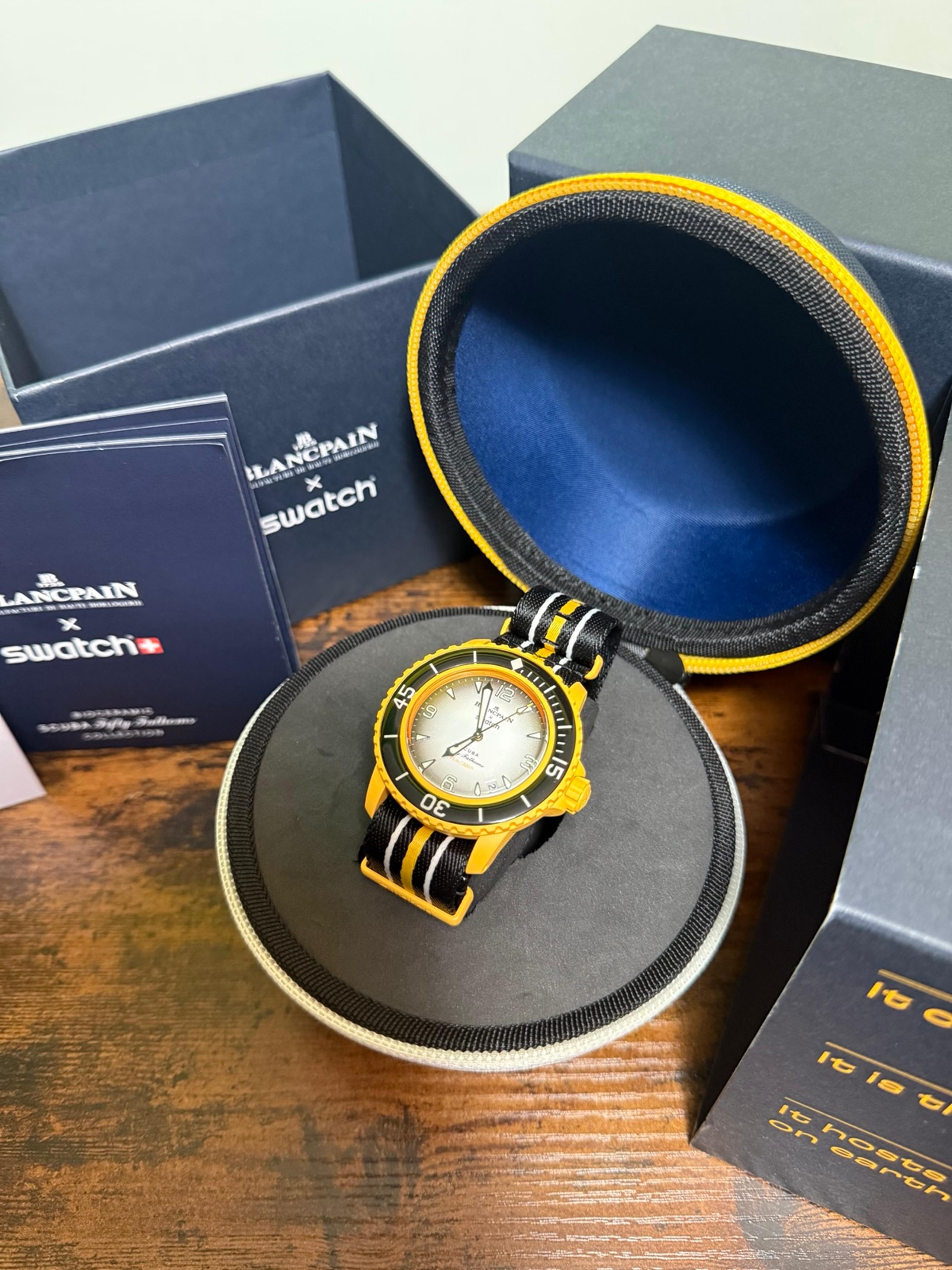 Blancpain X Swatch Scuba FIFTY FATHOMS Pacific Ocean Automatic Men's Watch