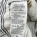 Madewell Linen Cotton Paperbag High Rise Tapered Pants Size 4 White Blue Stripe